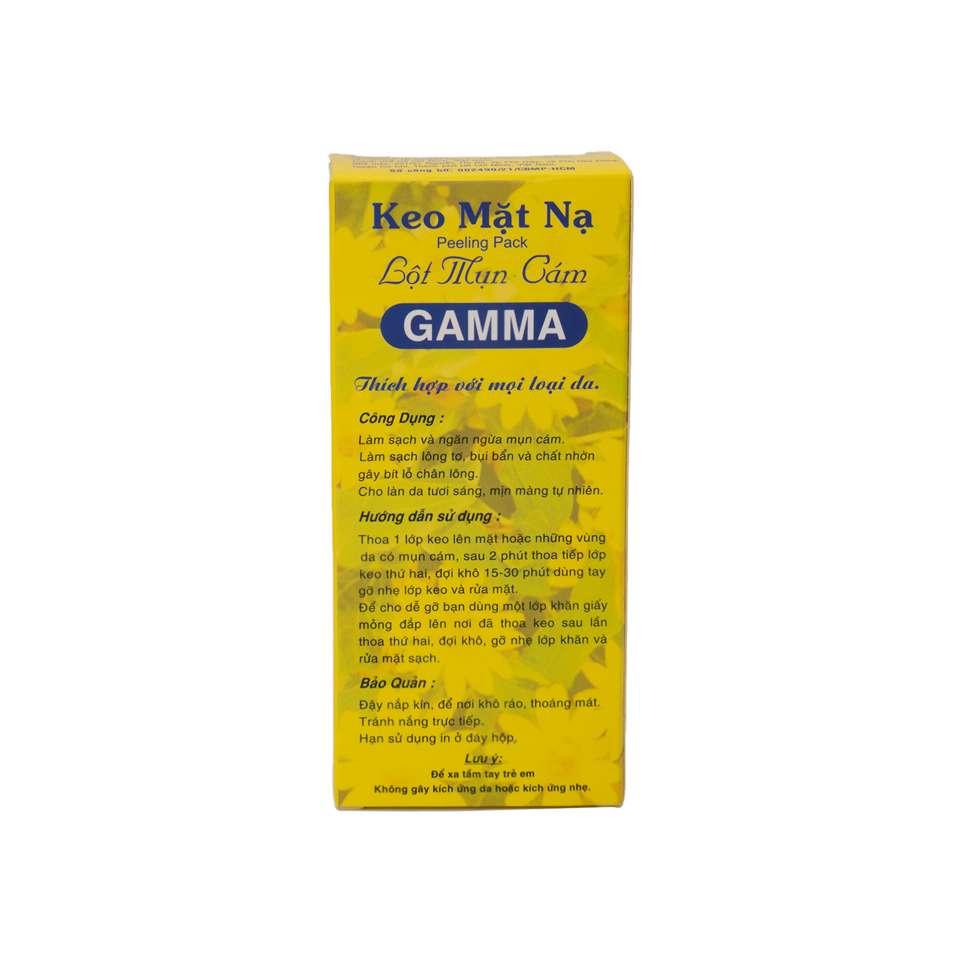 Vui lòng tham khảo thông tin trên bao bì sản phẩm