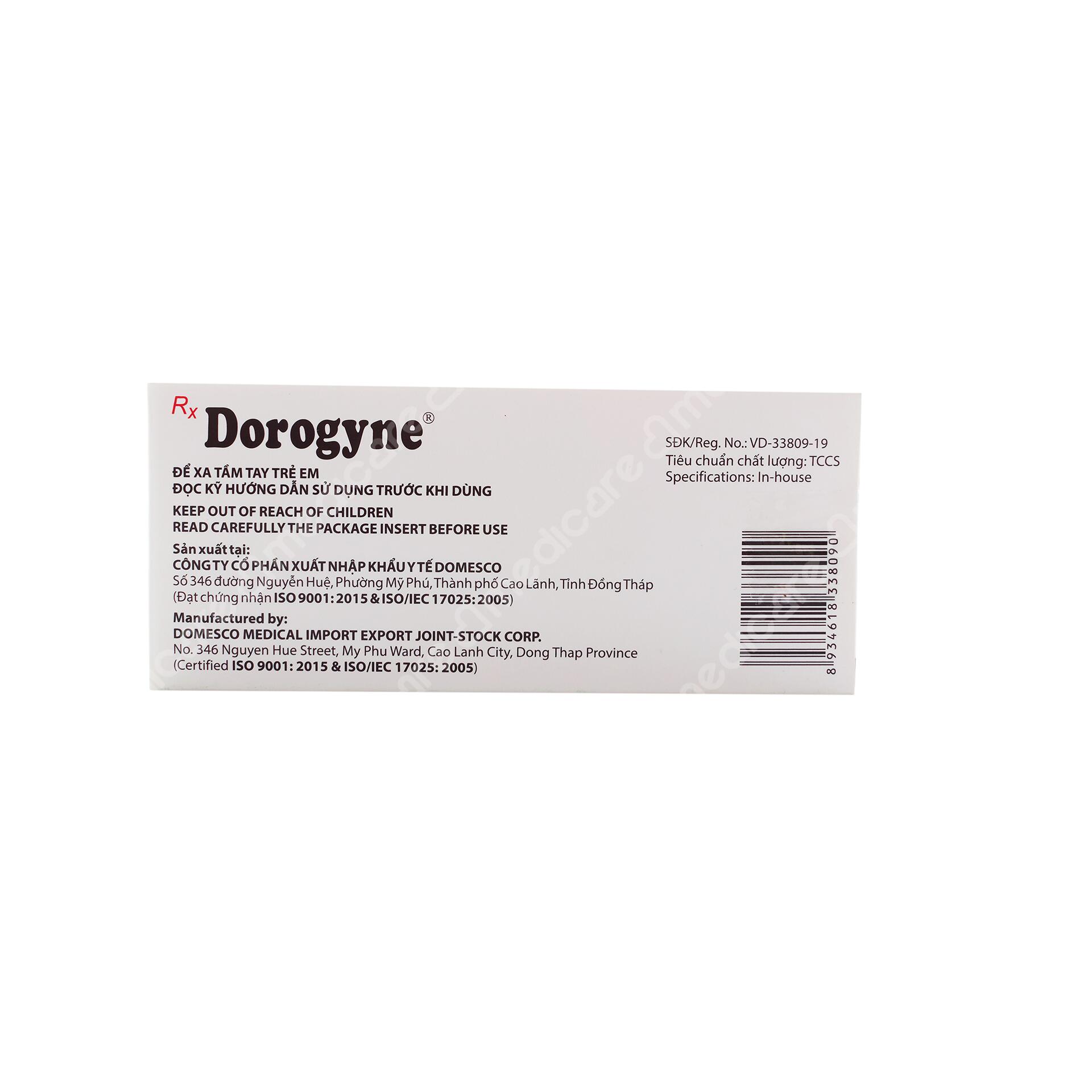 Thuốc Dorogyne thuộc nhóm thuốc kháng sinh được sử dụng thường xuyên trong ngành nha khoa giúp giảm bớt các cơn đau răng và hạn chế nhiễm trùng. Bài viết dưới đây sẽ cung cấp đến bạn đọc các thông tin đầy đủ hơn liên quan đến công dụng của thuốc Dorogyne cũng như chỉ định thuốc Dorogyne theo giải đáp từ các bác sĩ và dược sĩ.