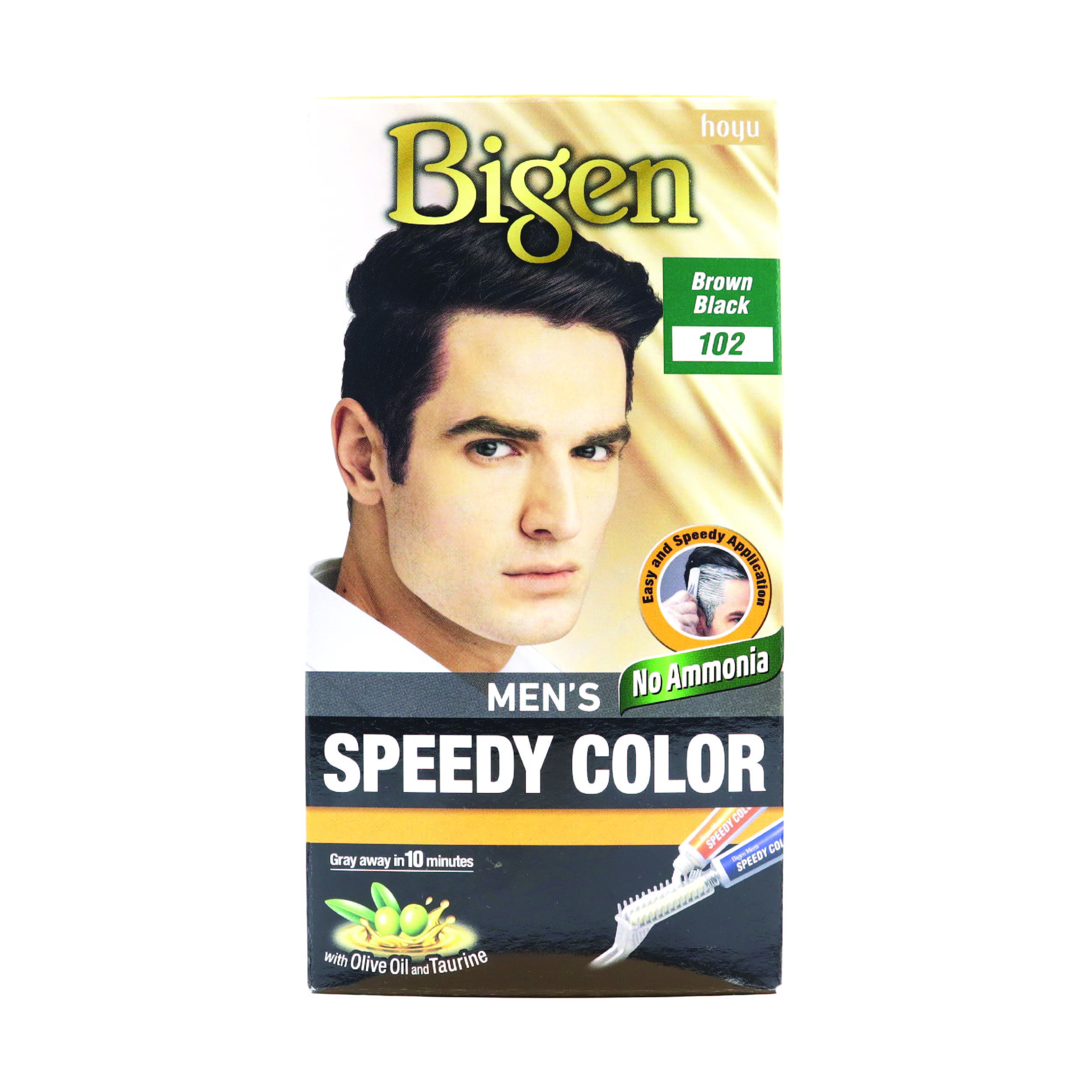 Kem Nhuộm BIGEN Speedy Nam 102 Nâu Đen | 80g