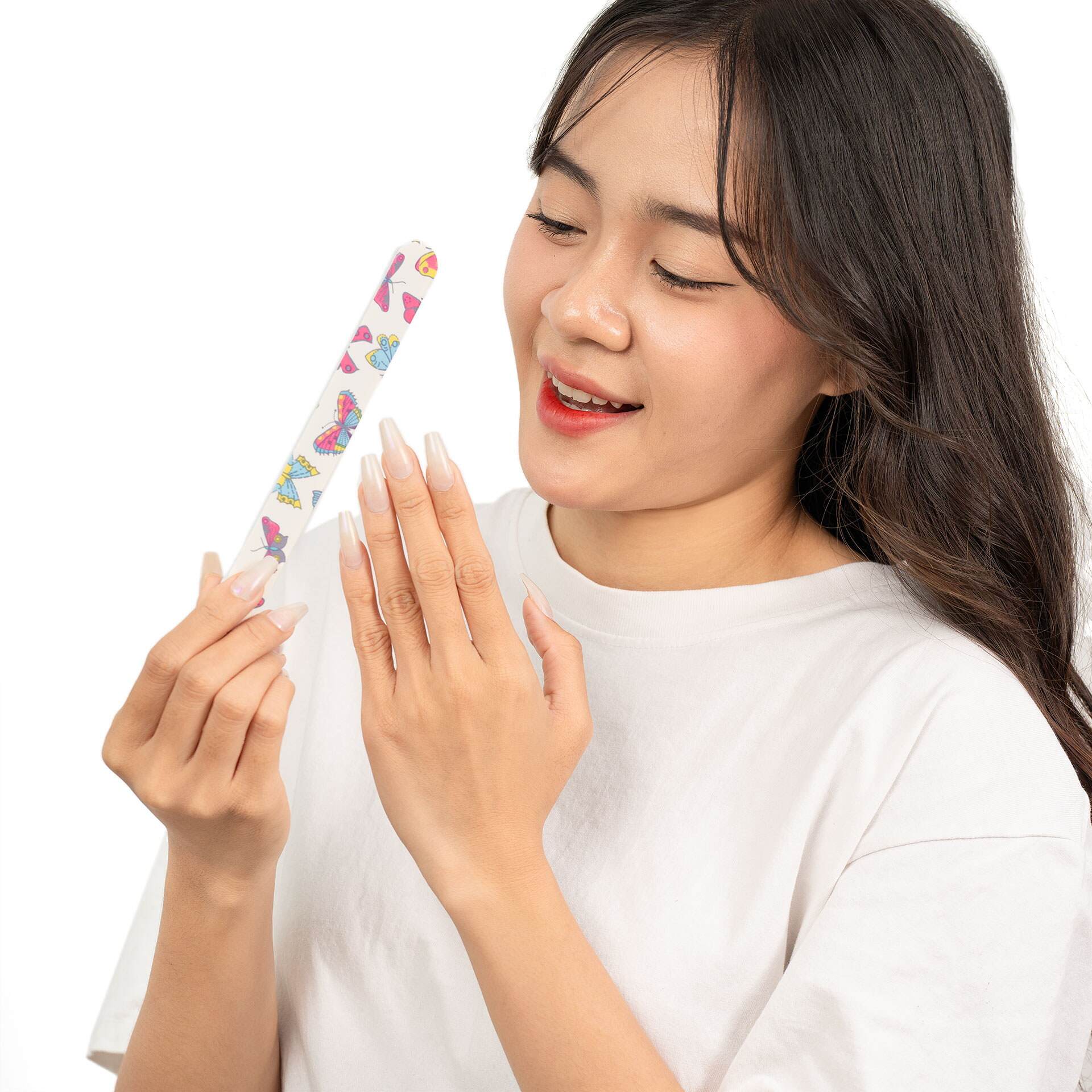 Giũa Móng Giấy MAXMATE Hình Con Bướm dùng để giũa móng. Sản phẩm tiện lợi, gọn gàng dễ dàng mang đi nhiều nơi. 