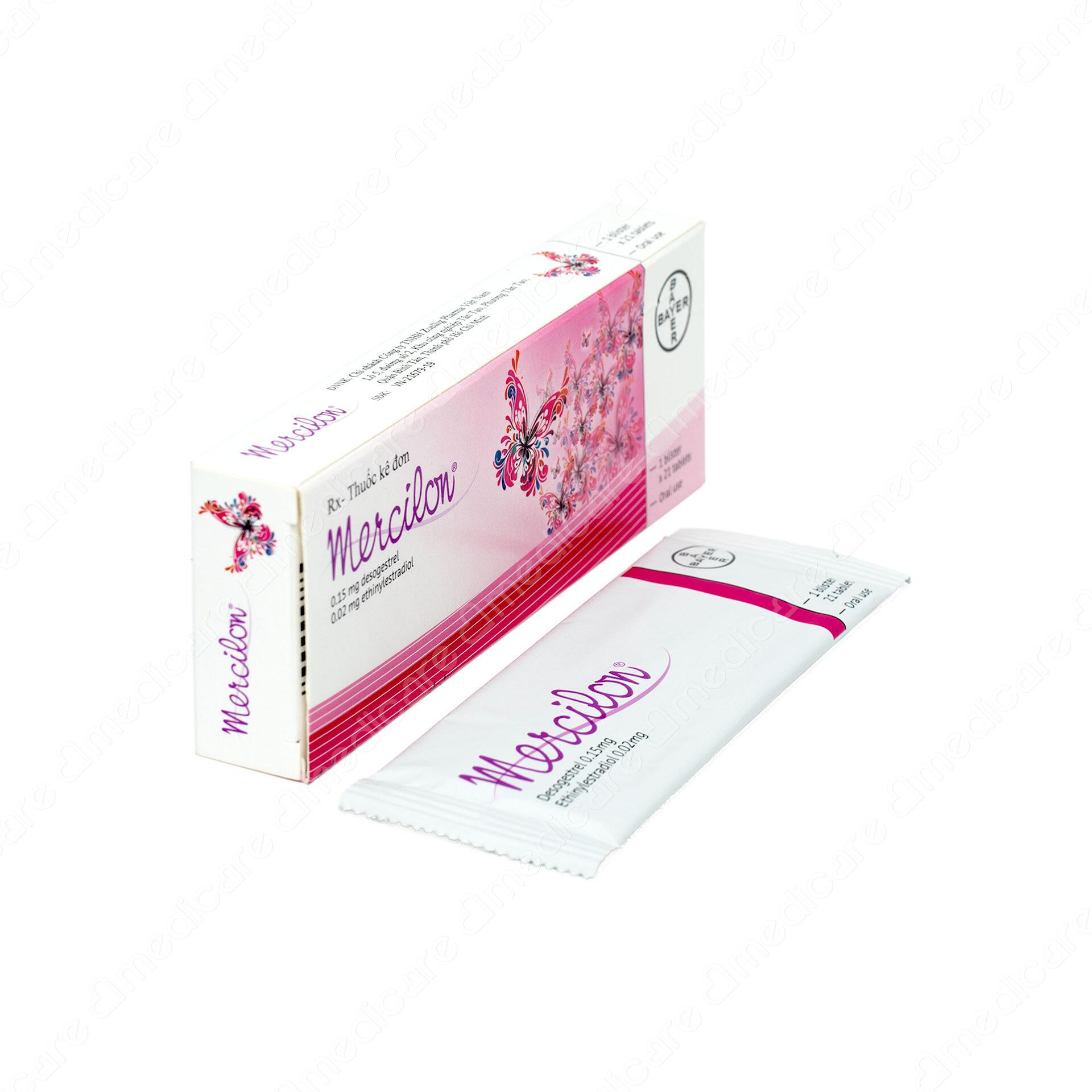 Mercilon là thuốc tránh thai sử dụng hàng ngày, đang là một trong những loại thuốc tránh thai được áp dụng phổ biến nhất hiện nay, với tác dụng hiệu quả gần như 100% nếu áp dụng đúng chỉ dẫn của thuốc, giúp cho các cặp vợ chồng luôn có được những khoảng khắc sảng khoái nhất mà không phải lo lắng. Thuốc do Công ty Organon, Ireland sản xuất và phân phối trên toàn thế giới.