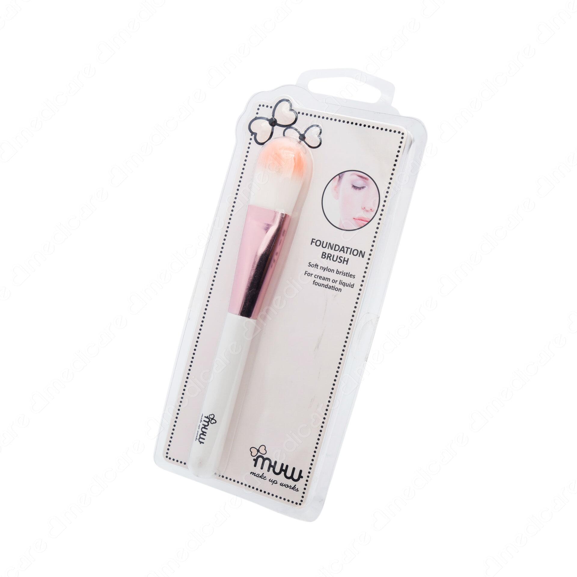 <a id="_heading=h.gjdgxs"></a>Cọ Phấn Nền MUW 6519 với sợi lông mềm mịn tạo cảm giác dễ chịu trên da, giúp tán đều phấn nền lên da.