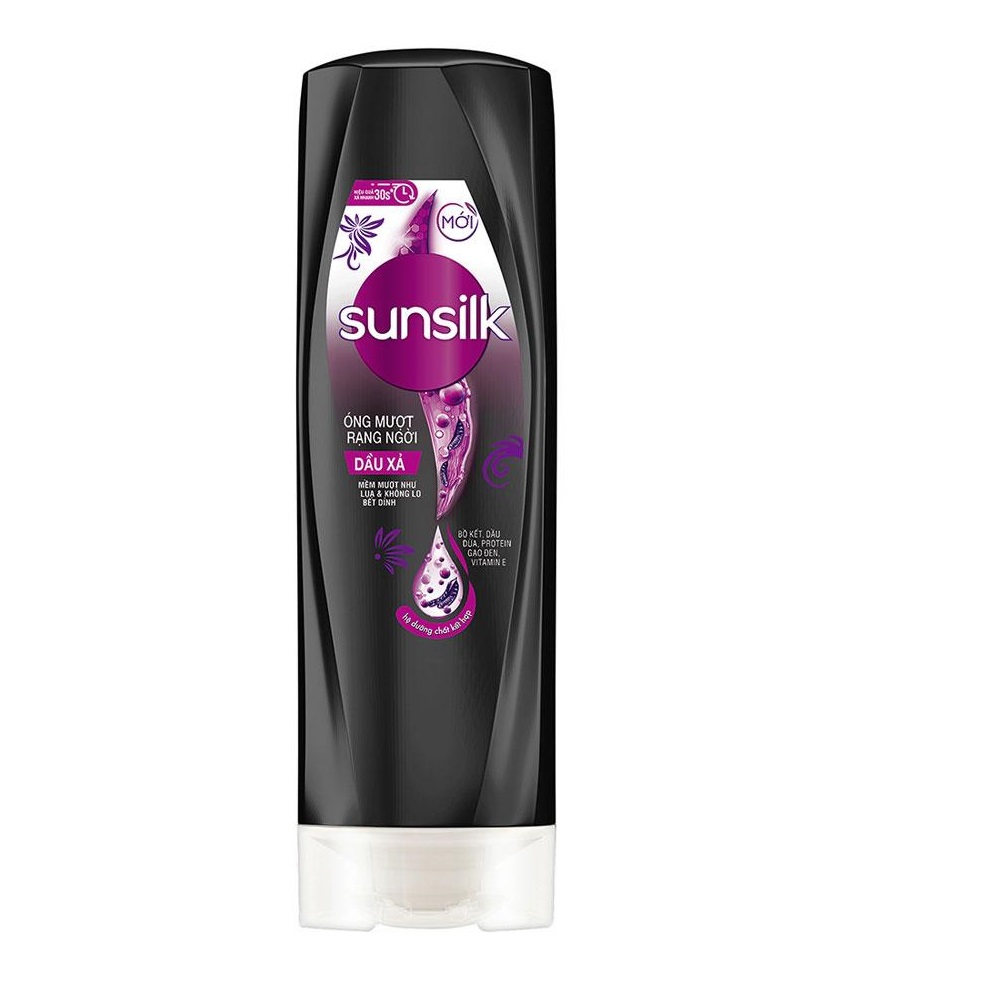 Dầu Xả SUNSILK Đen Óng Mượt Rạng Ngời | 320g