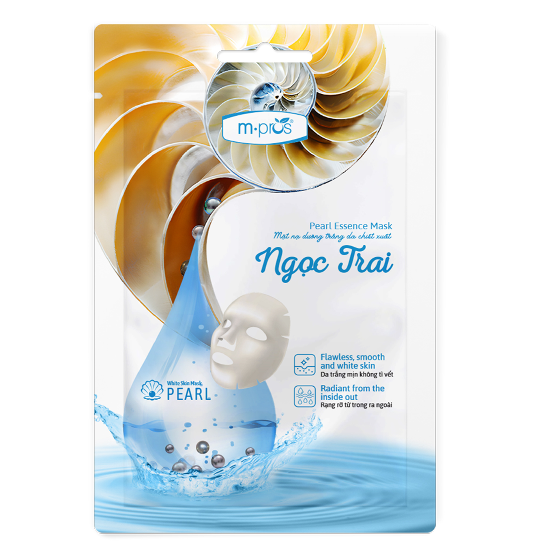 Mặt Nạ M.PROS Ngọc Trai Dưỡng Trắng Da | 35g