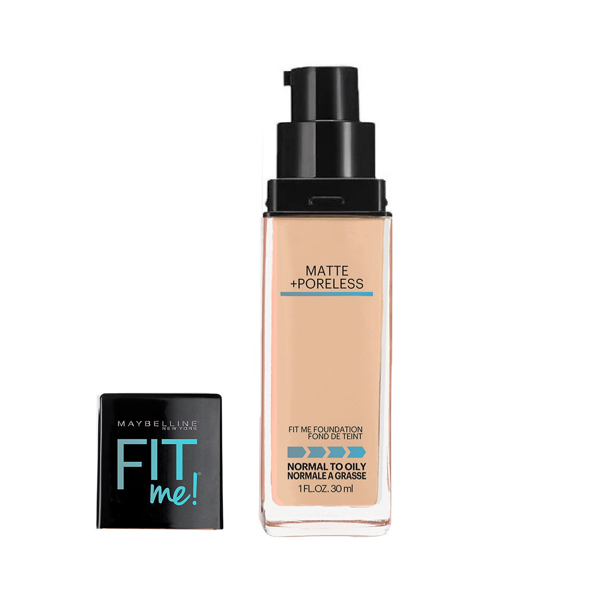 Kem Nền MAYBELLINE Fit Me Matte + Poreless Foundation 125 Nude Beige | 30ml