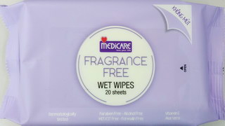 Khăn Ướt MEDiCARE Fragrance Free | Gói 20 tờ