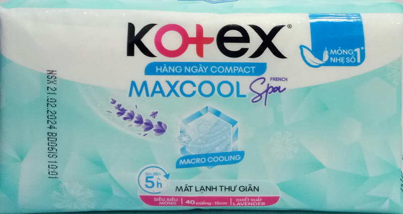 Băng Vệ Sinh KOTEX Hàng Ngày Cool Siêu Mỏng 40 Miếng