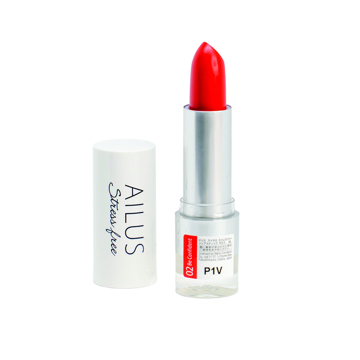 Son Lì Mịn Môi NARIS Ailus Stress Free Lipstick 02 Be Confident Orange Red | 4g