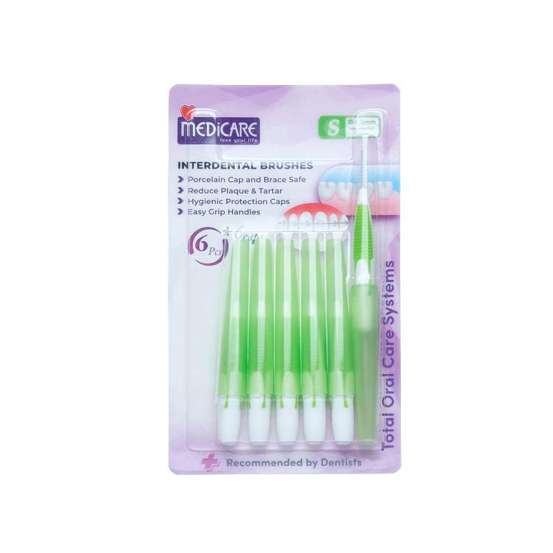 Tăm Chải Kẽ Răng MEDiCARE Chữ I size S | Vỉ 6 cây
