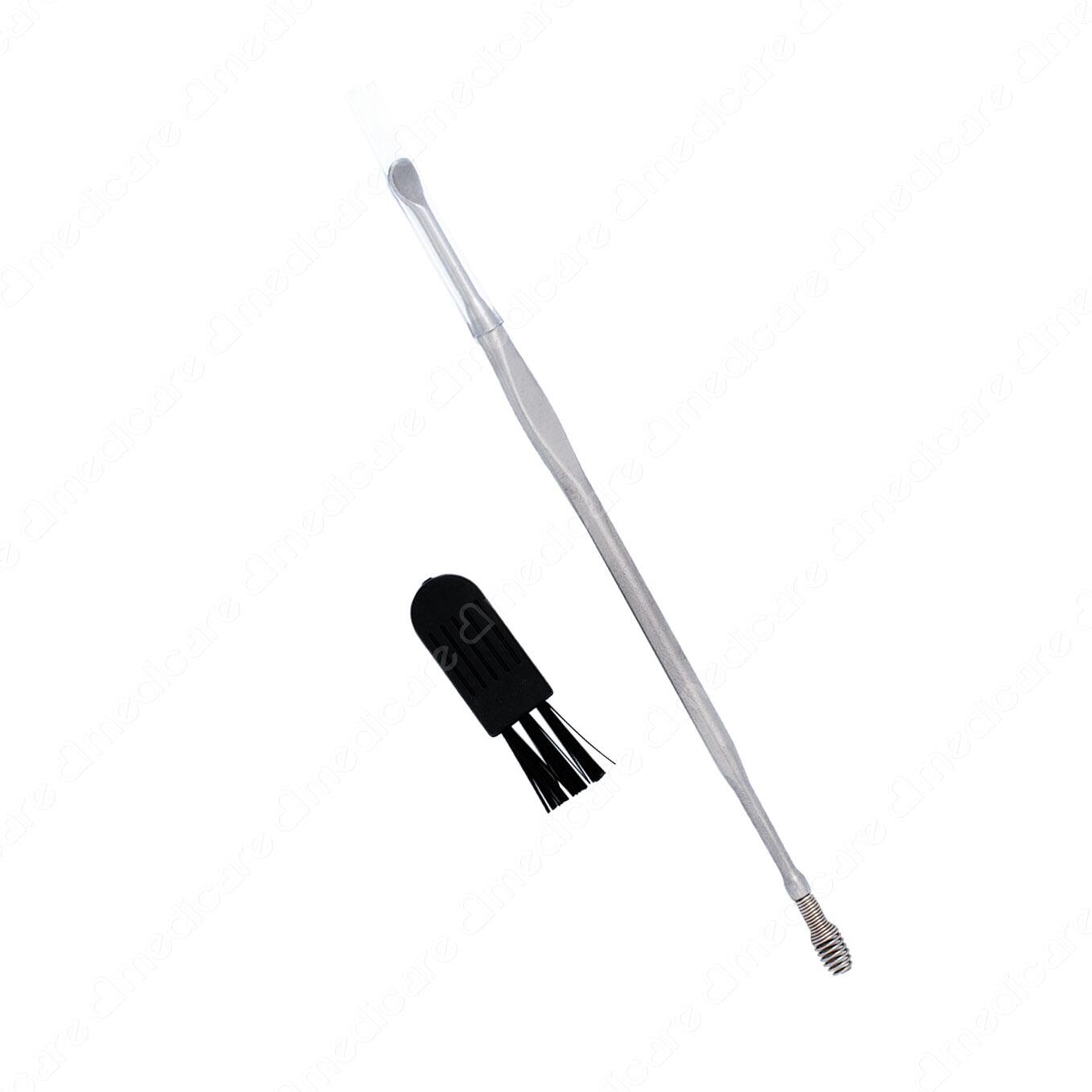 Dụng Cụ Lấy Ráy Tai BASICARE vệ sinh tai dễ dàng và an toàn với 2 đầu dẹp và xoắn ốc.