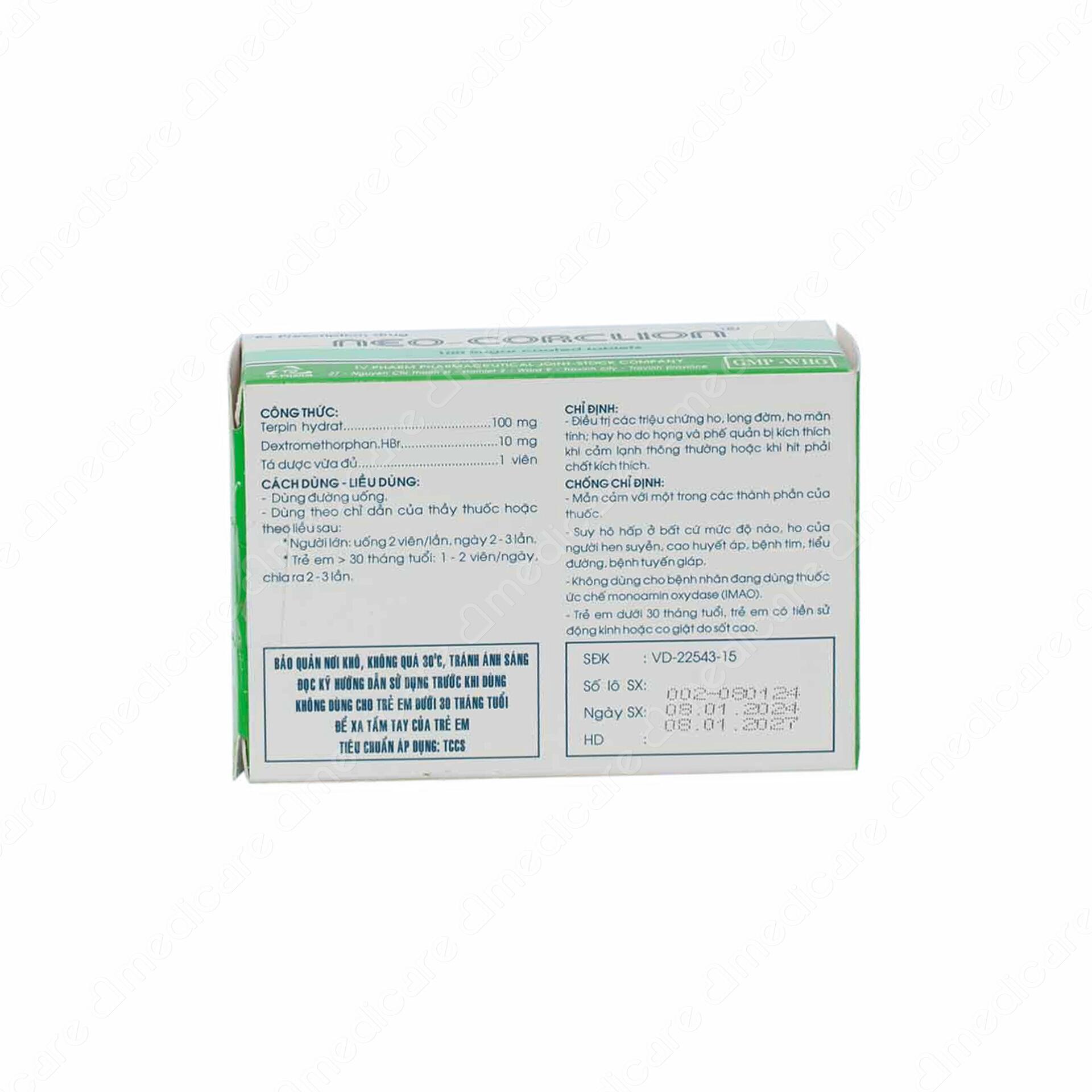 Vui lòng tham khảo thông tin trên bao bì sản phẩm