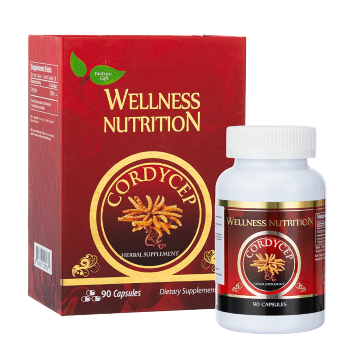 Viên Uống NATURE GIFT Đông Trùng Hạ Thảo Hỗ Trợ Tăng Cường Sức Khỏe | 90 viên