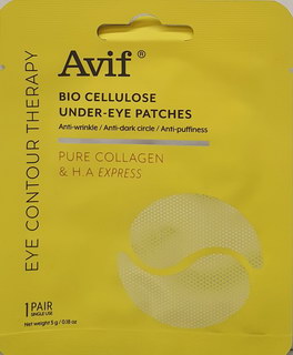 Mặt Nạ Bio Cellulose Dưỡng Da Vùng Mắt AVIF  Pure Collagen & H.A Express | Gói 1 cặp