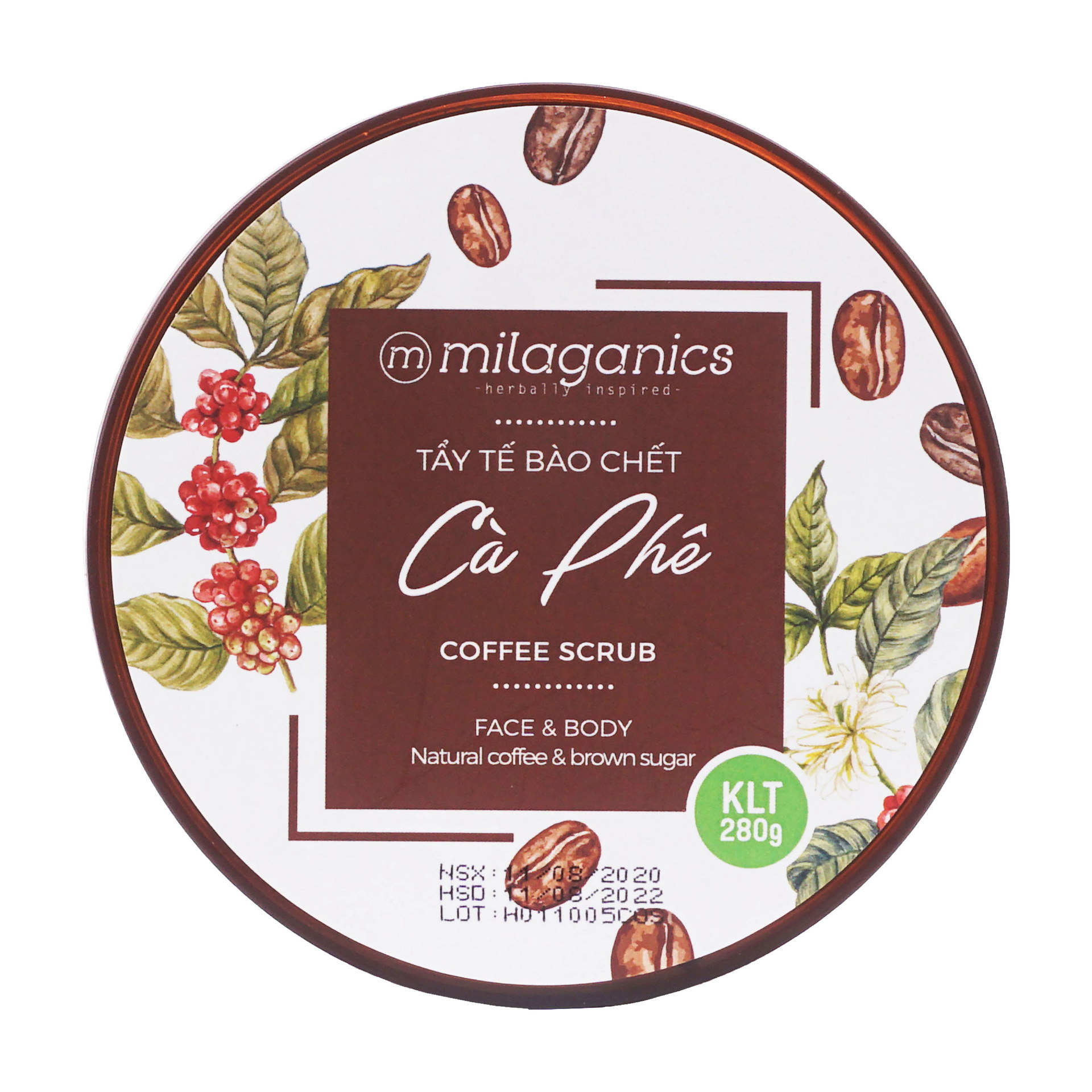 Tẩy Tế Bào Chết Face & Body MILAGANICS Cà Phê | 280g