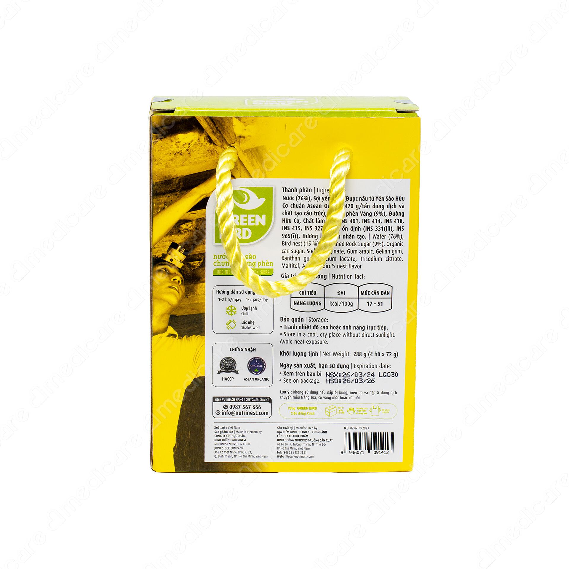 Vui lòng tham khảo thông tin trên bao bì sản phẩm