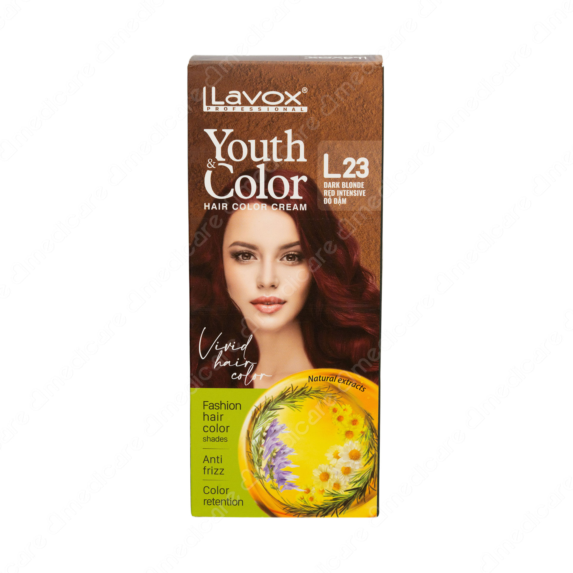 Kem Nhuộm LAVOX L23 Đỏ Đậm | 60mlx2