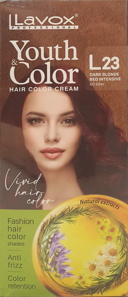 Kem Nhuộm LAVOX L23 Đỏ Đậm | 60mlx2