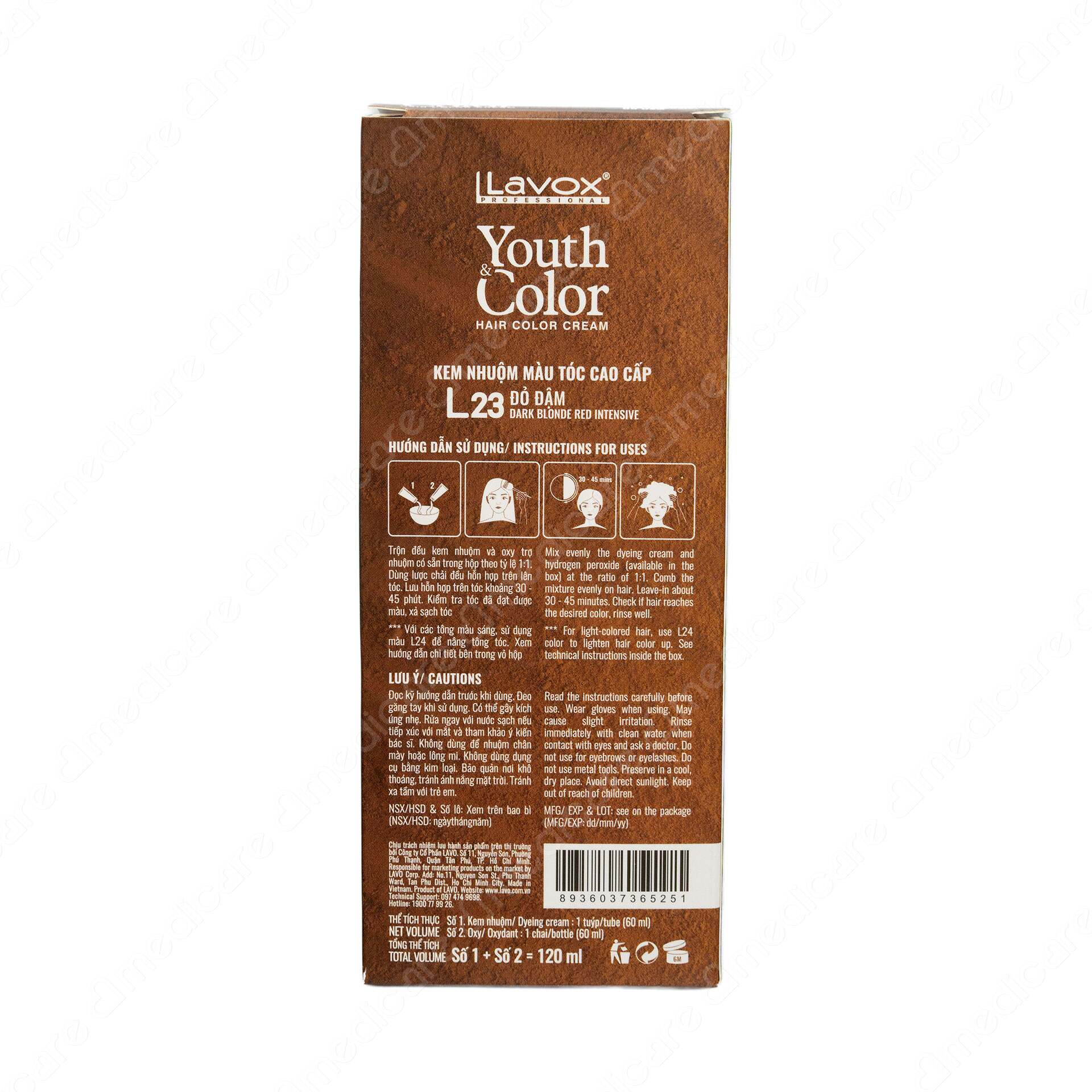 Vui lòng tham khảo thông tin trên bao bì sản phẩm