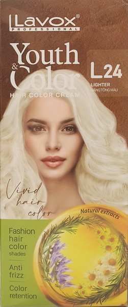 Kem Nhuộm LAVOX L24 Nâng Tông Màu | 60mlx2