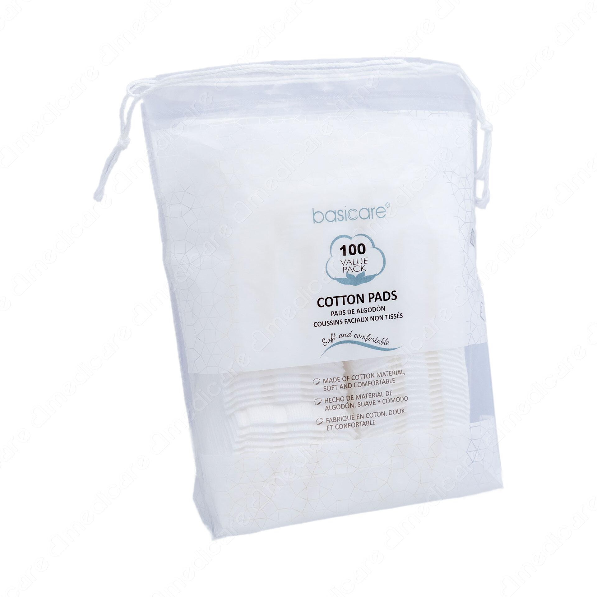 Bông Tẩy Trang BASICARE với thiết kế tối ưu với 2 mặt cho 2 chức năng: tẩy trang và dưỡng ẩm với nước cân bằng. Với 100% cotton không để lại xơ bông, mềm mại, an toàn cho da, tiết kiệm mỹ phẩm.