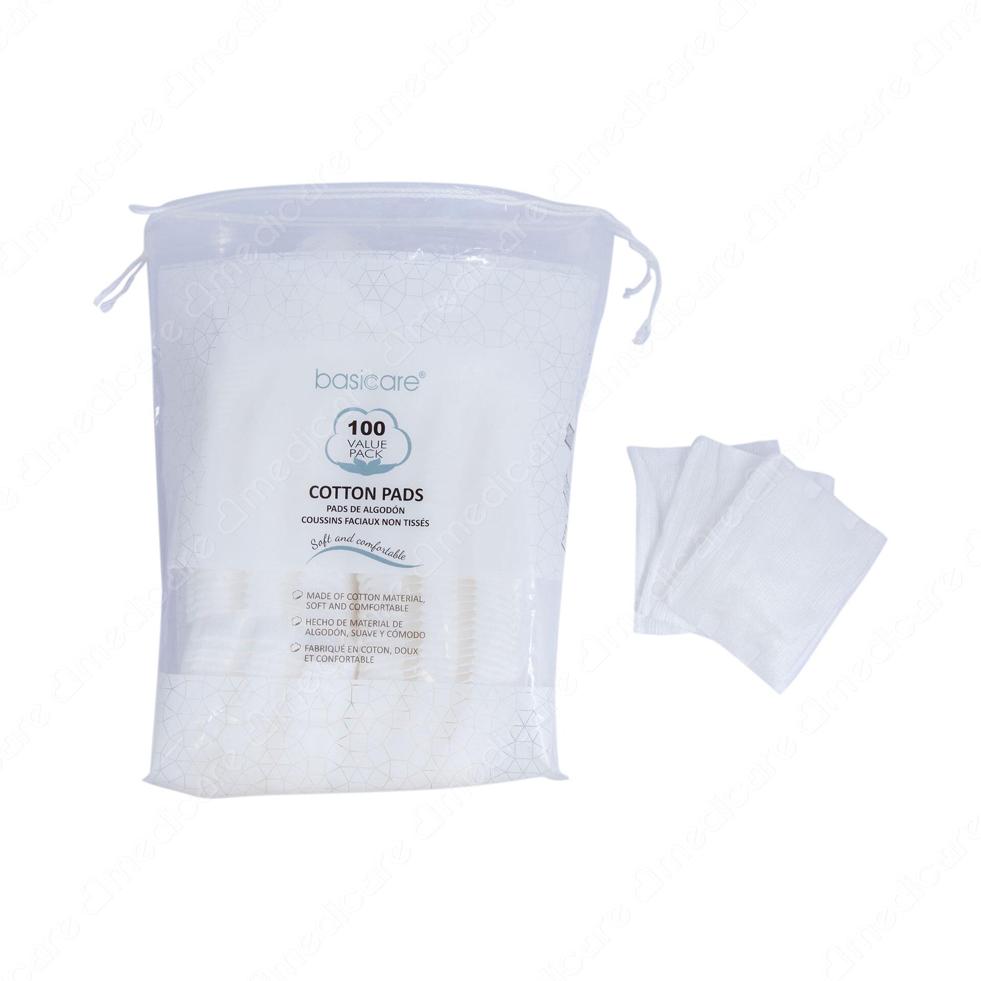 Bông Tẩy Trang BASICARE với thiết kế tối ưu với 2 mặt cho 2 chức năng: tẩy trang và dưỡng ẩm với nước cân bằng. Với 100% cotton không để lại xơ bông, mềm mại, an toàn cho da, tiết kiệm mỹ phẩm.