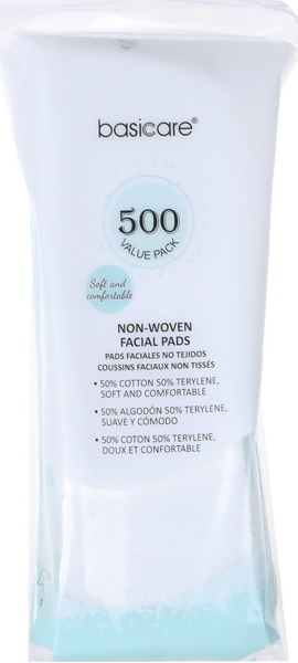 Bông Tẩy Trang BASICARE Siêu Mỏng 1193 gói 500 miếng