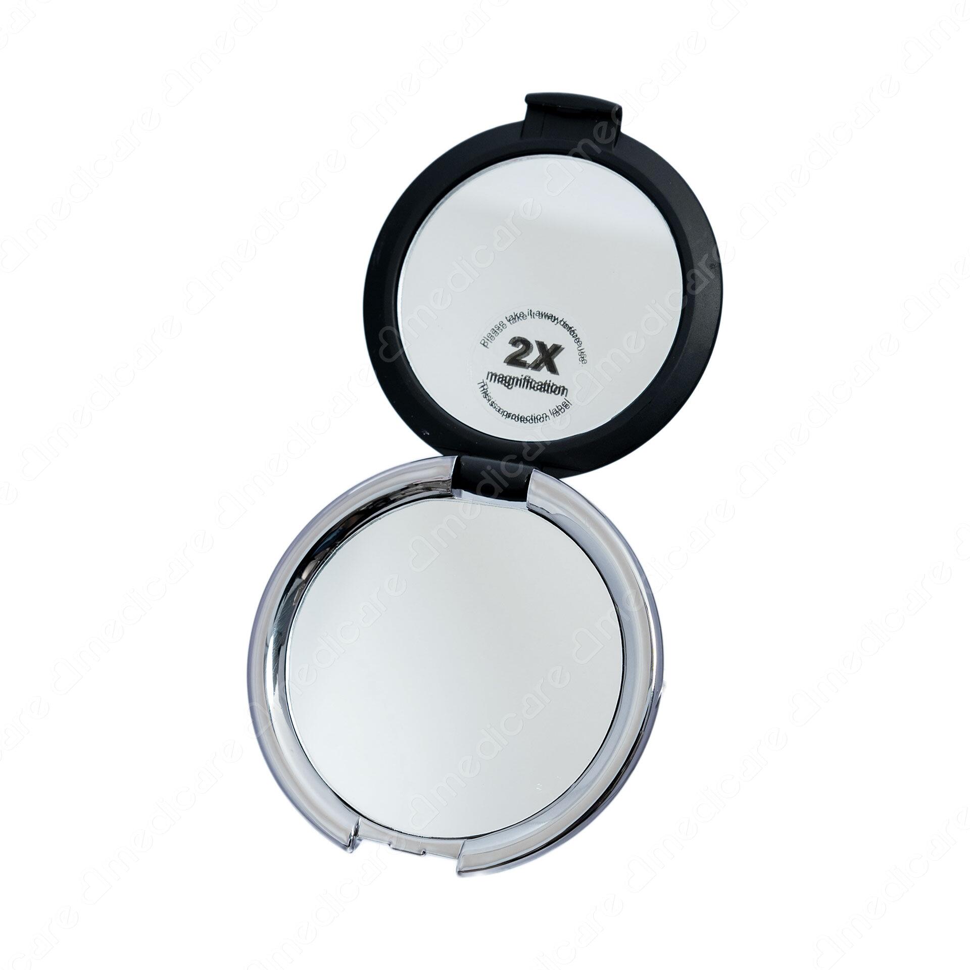 Gương Bỏ Túi BASICARE phản chiếu hình ảnh chân thực với 2 tỉ lệ x1 và x2. Thiết kế nhỏ gọn, dễ dàng mang theo bất cứ đâu.