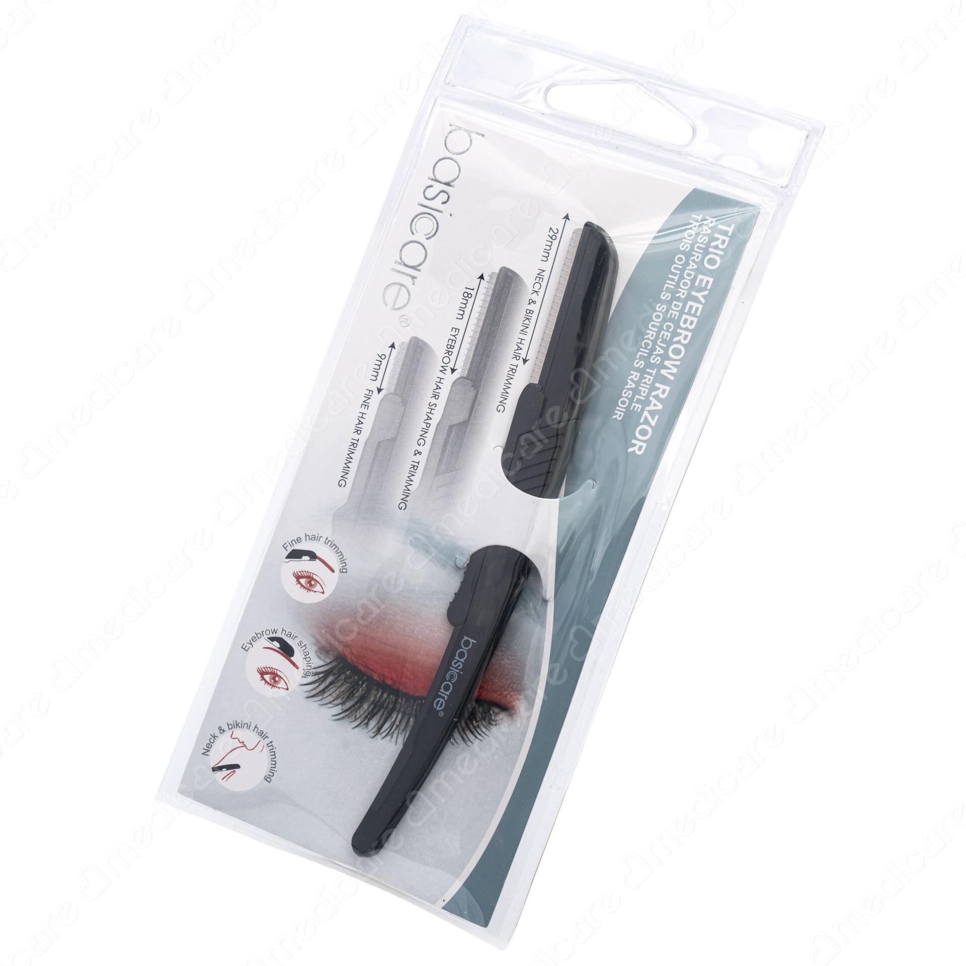 Dụng Cụ Cạo Chân Mày BASICARE giúp loại bỏ vùng lông không mong muốn độ chính xác cao cho các vùng nhạy cảm như mép, lông mày và vùng bikini.