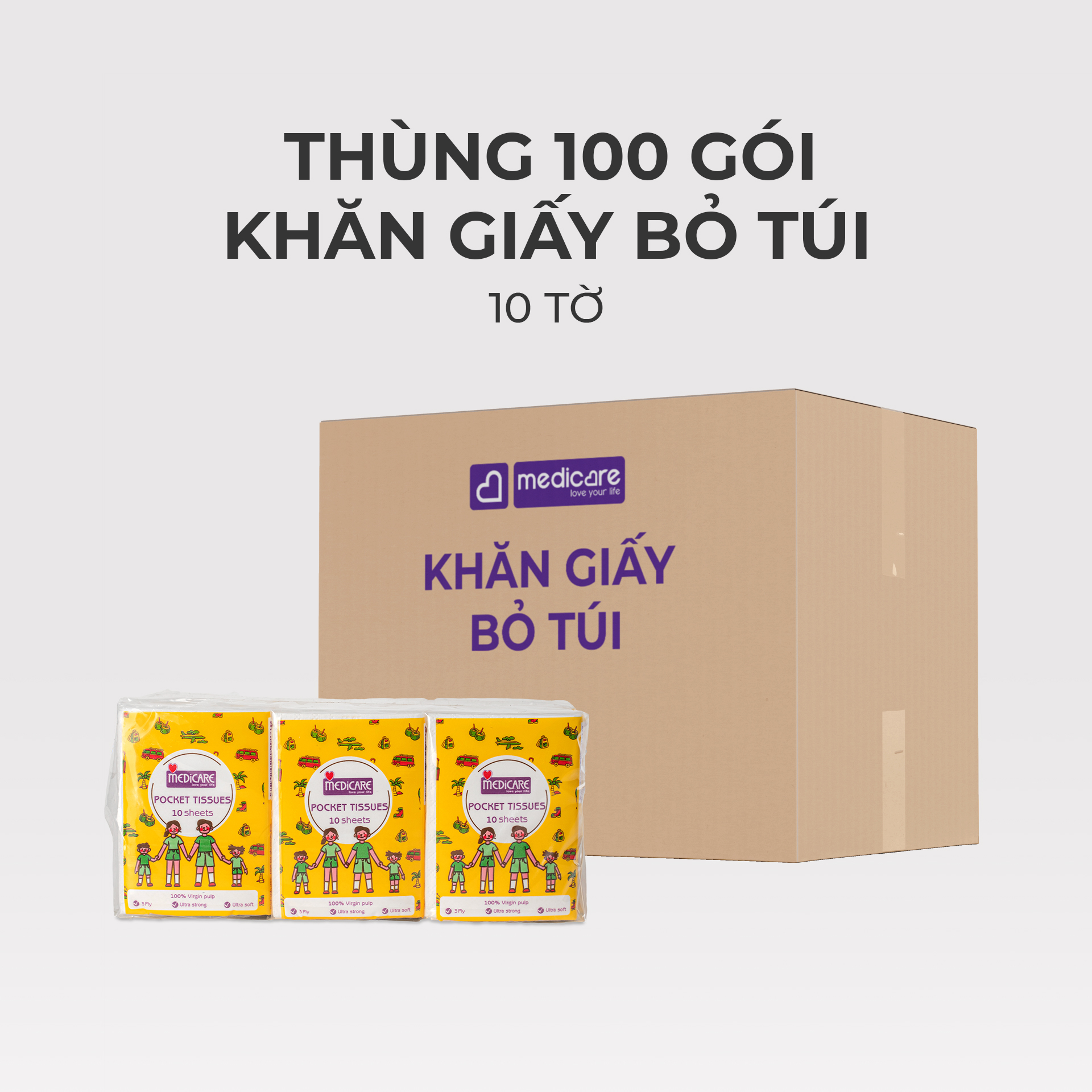 Với thành phần chính 100% bột giấy nguyên chất, thiết kế 3 lớp dày dặn tăng độ thấm hút và mềm mại khi sử dụng hàng ngày. Kích thước tờ: 200 x 210mm (+-3%).