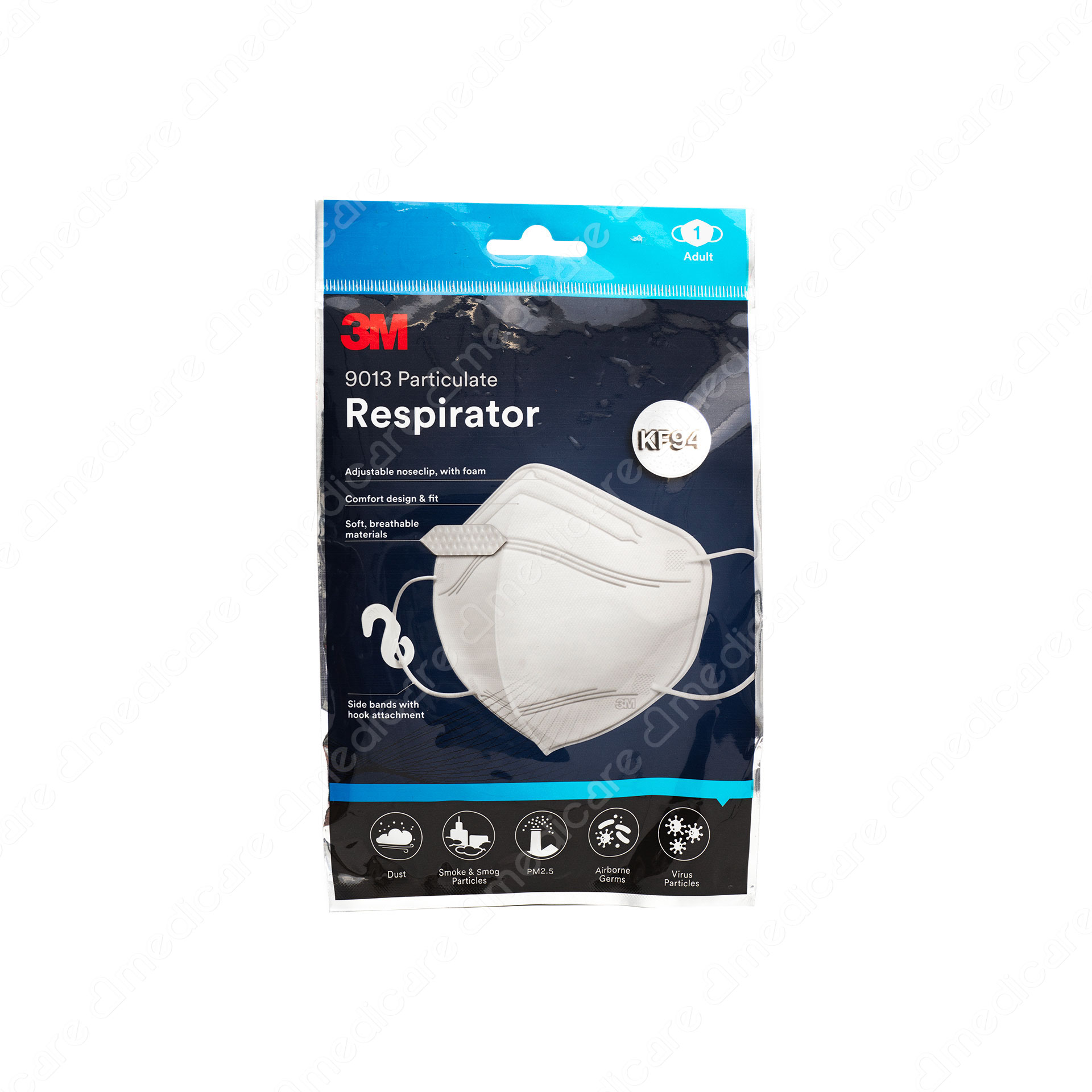 Khẩu Trang 3M KF94 9013 Trắng gói 1 cái