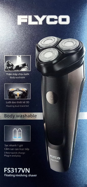 Máy Cạo Râu FLYCO 3 Lưỡi Kép FS-317VN