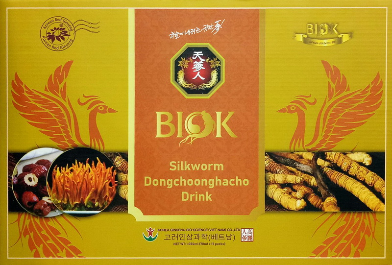 Nước Uống Bổ Dưỡng BIOK Đông Trùng Hạ Thảo hộp 15 gói | 70ml