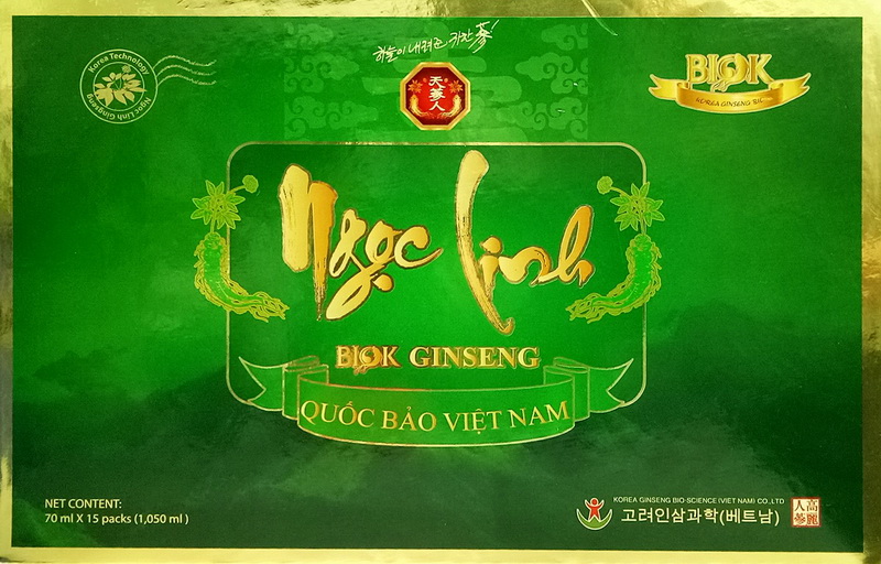 Nước Uống Bổ Dưỡng BIOK Sâm Ngọc Linh Giúp hộp 15 gói | 70ml