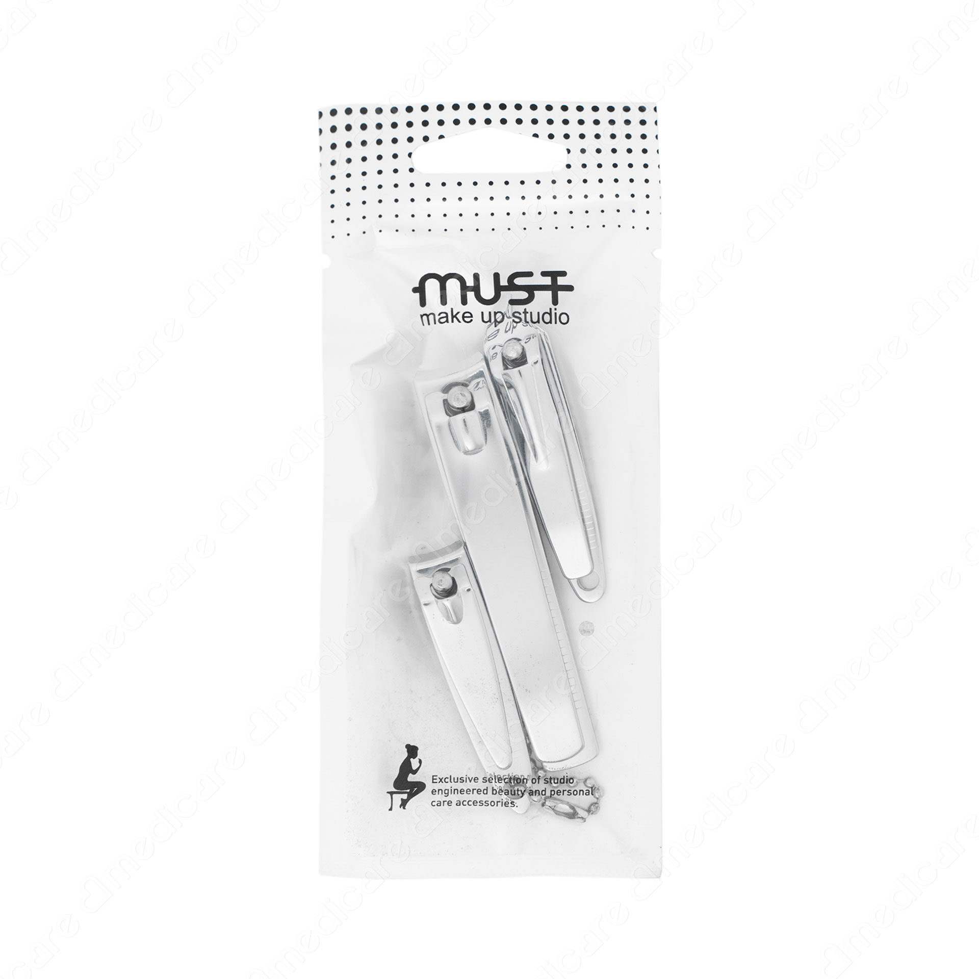Bộ 2 Bấm Móng + 1 Bấm Cắt Da MUST 6315 gói 3 cái