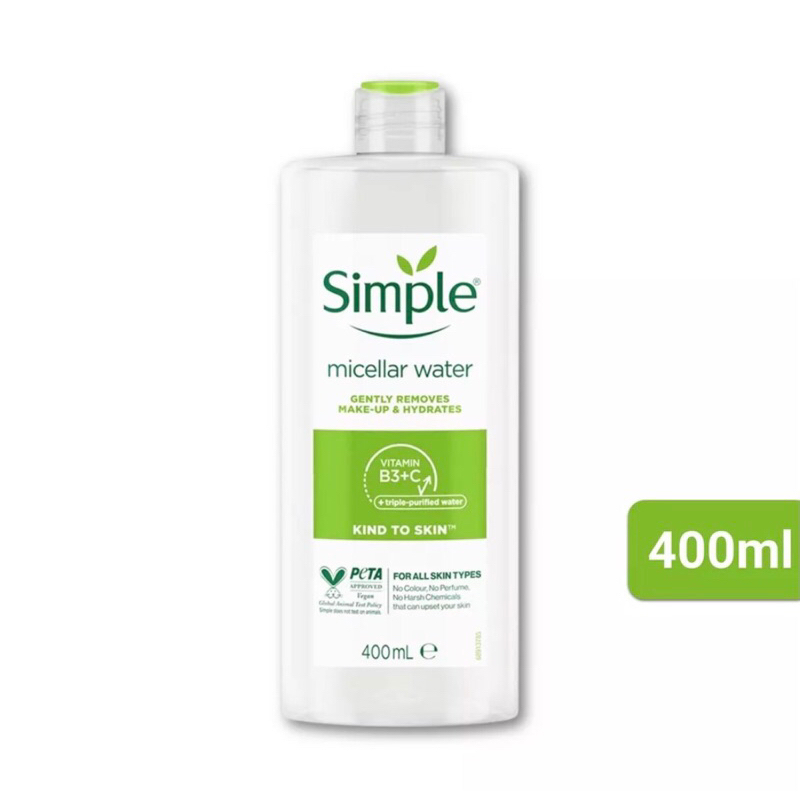 Nước Tẩy Trang SIMPLE Sạch Da Và Cấp Ẩm Tức Thì | 400ml