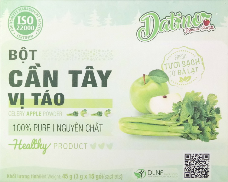 Bột Cần Tây Vị Táo DATINO | Hộp 15 gói