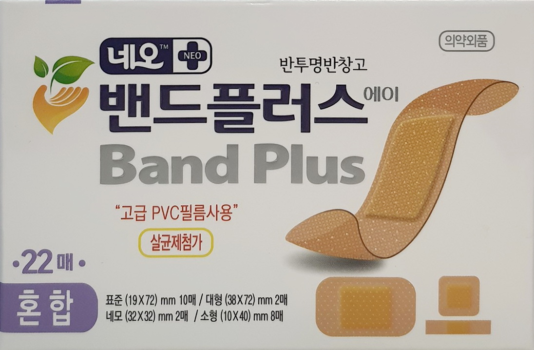Băng Dán Cá Nhân NEO BAND PLUS A Bandage Assorted 4 kích thước hộp 22 cái