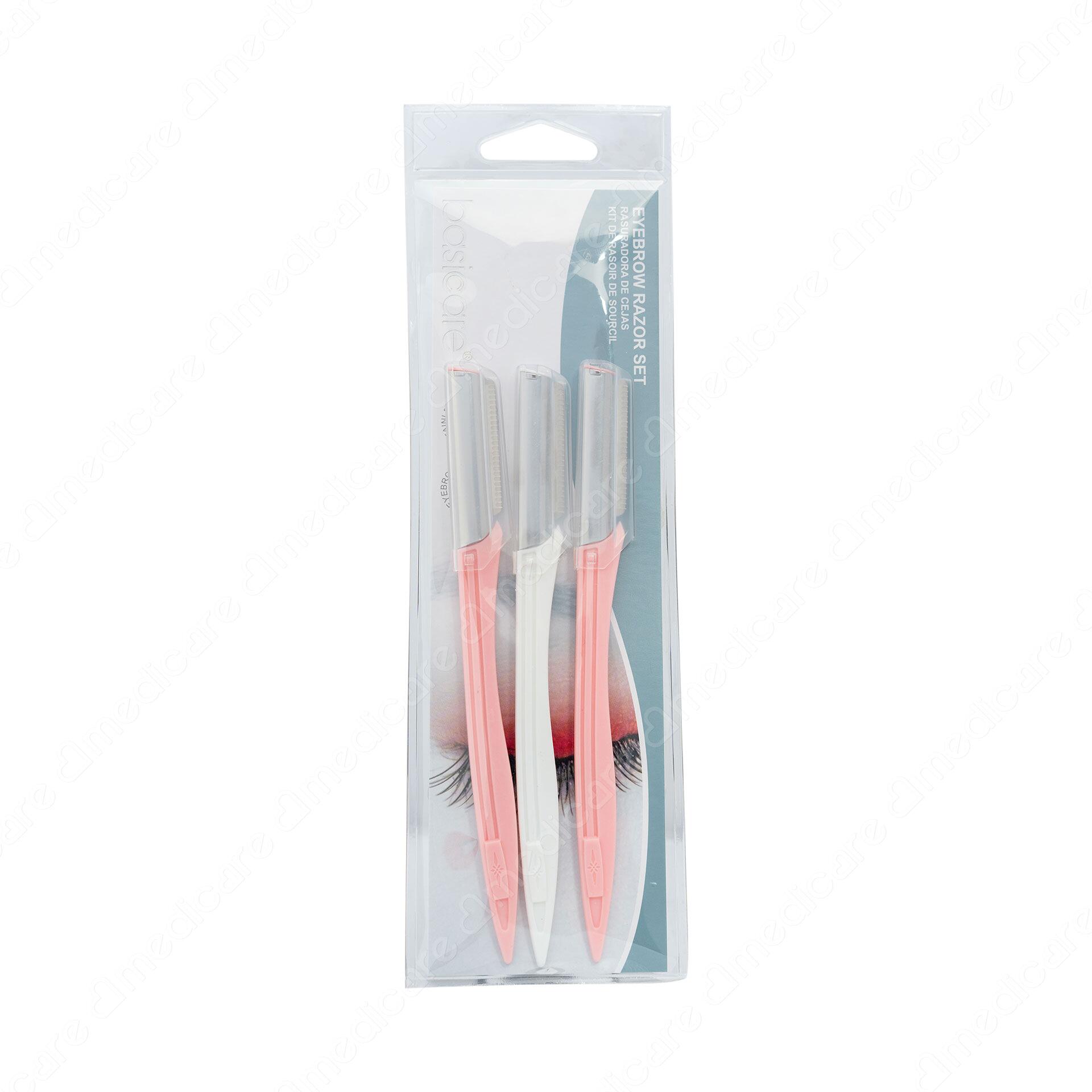 Dụng Cụ Cạo Chân Mày BASICARE 1246 gói 3 cái