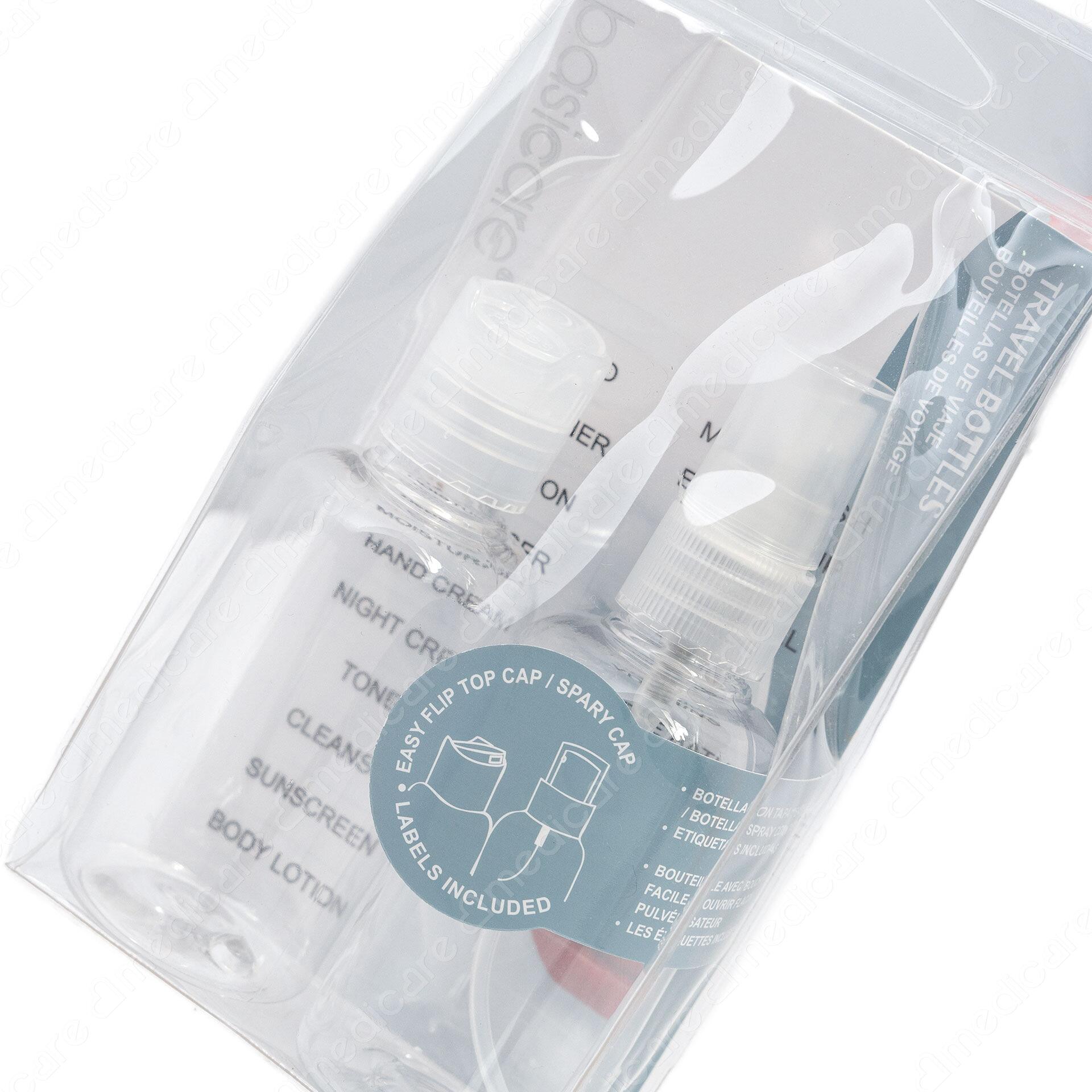 Bộ Chiết Mỹ Phẩm BASICARE 1103 có thiết kế nhỏ gọn, thích hợp để mang theo khi đi du lịch, dùng để đựng kem dưỡng da, dầu gội, dầu xả,.tiết kiệm diện tích vali mà vẫn đáp ứng đầy đủ nhu cầu của bạn.