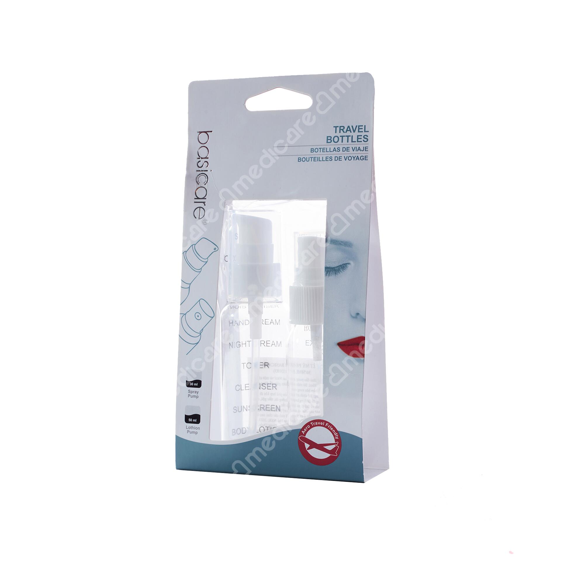 Bộ Chiết Mỹ Phẩm BASICARE 1103 có thiết kế nhỏ gọn, thích hợp để mang theo khi đi du lịch, dùng để đựng kem dưỡng da, dầu gội, dầu xả,.tiết kiệm diện tích vali mà vẫn đáp ứng đầy đủ nhu cầu của bạn.