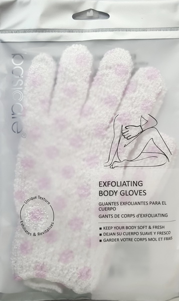 Găng Tay Tẩy Tế Bào Chết BASICARE Chấm Bi Tím 2270