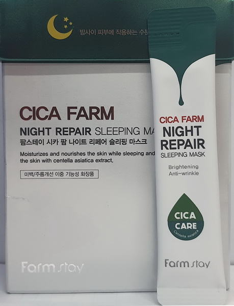 Mặt Nạ Ngủ FARMSTAY Cica Farm Phục Hồi Da | Gói 4ml