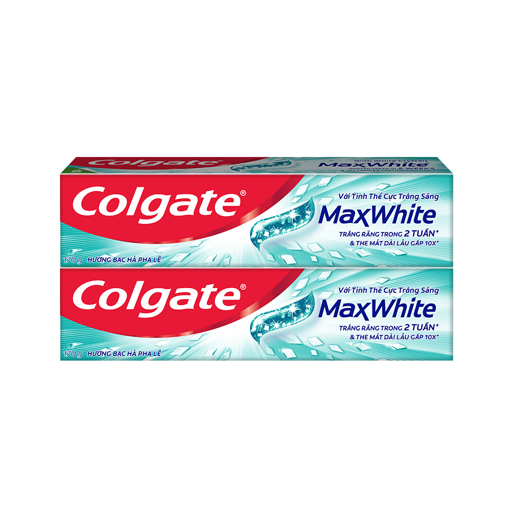 Bộ Kem Đánh Răng COLGATE Max White |  Bộ 2 tuýp x 170g