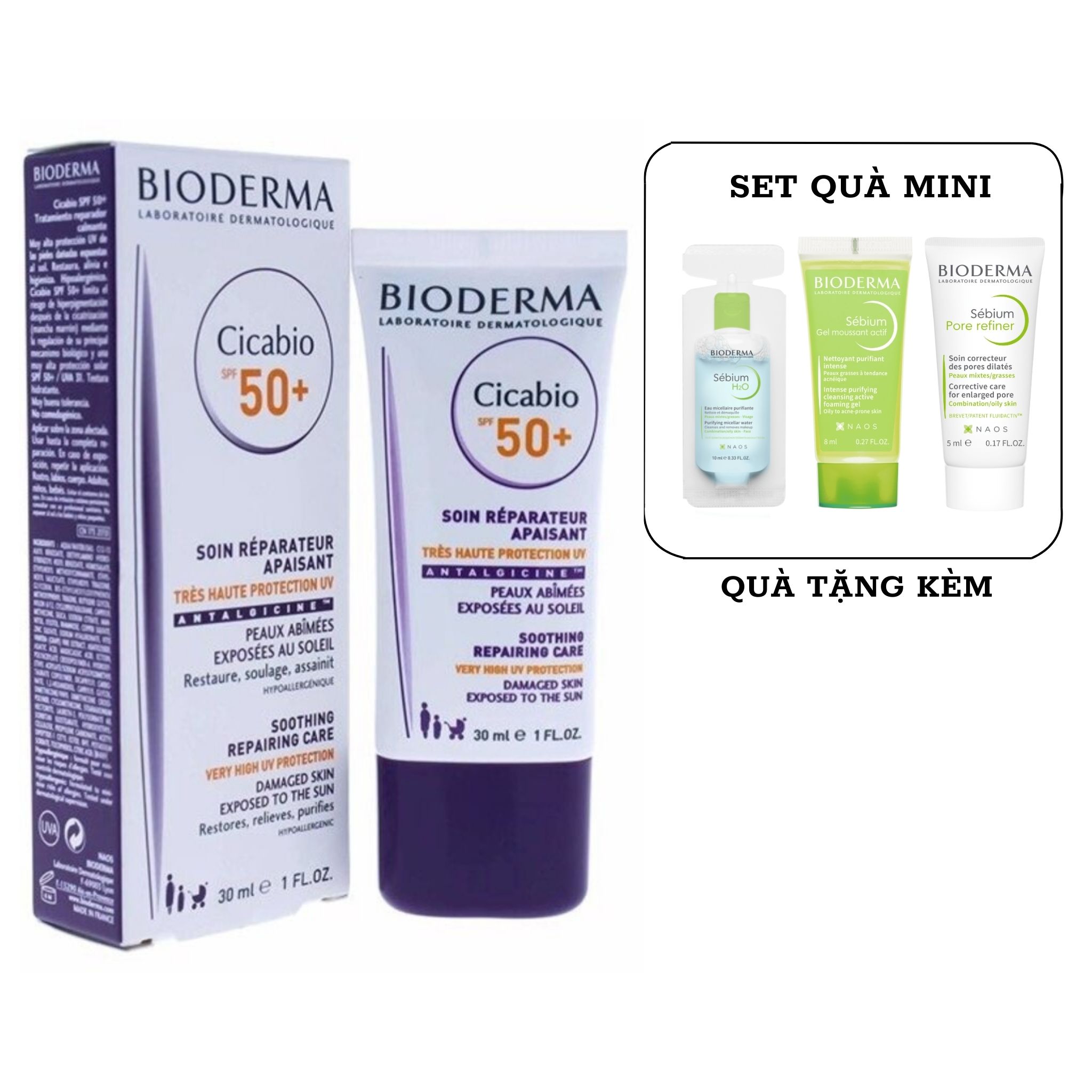 Kem Chống Nắng BIODERMA Cicabio SPF 50+ | 30ml
