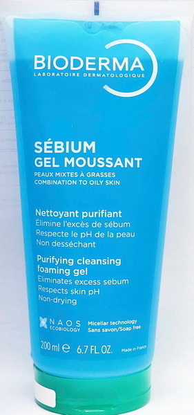 Gel Rửa Mặt Tạo Bọt BIODERMA Sebium | 200ml