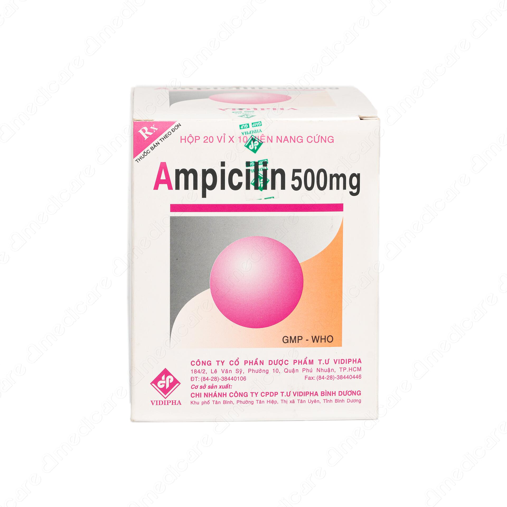 AMPICILLIN 500mg viên