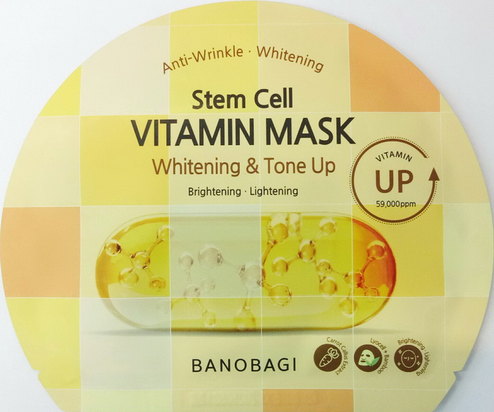 Mặt Nạ BANOBAGI Stem Cell Vitamin Dưỡng Sáng Nâng Tông Màu Vàng | 30g