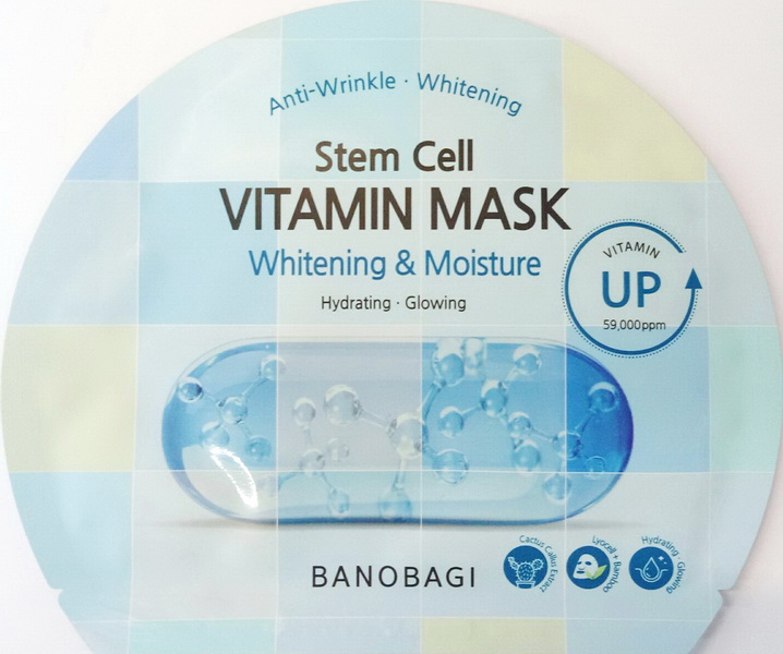 Mặt Nạ BANOBAGI Stem Cell Vitamin Dưỡng Sáng Cấp Ẩm Màu Xanh Dương | 30g