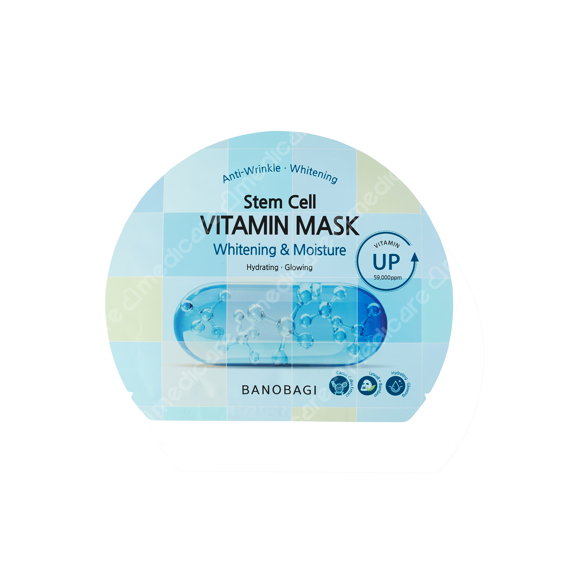 Mặt Nạ BANOBAGI Stem Cell Vitamin Dưỡng Sáng Cấp Ẩm Màu Xanh Dương | 30g