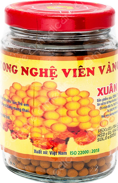 Viên Nghệ Vàng XUÂN NGUYÊN Mật Ong Hỗ Trợ Dạ Dày | 100g